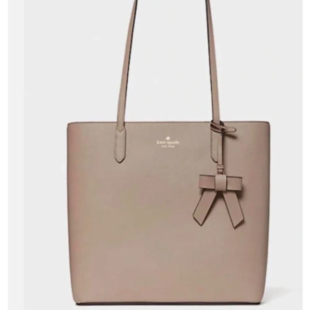 Kate Spade Brynn Tote with Bow Accent in Blush Pink